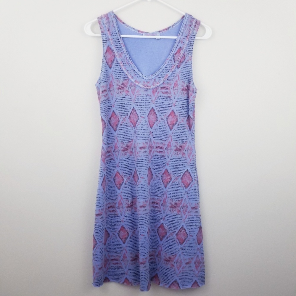 Fresh Produce | Purple Ikat Print Sleeveless Dress
